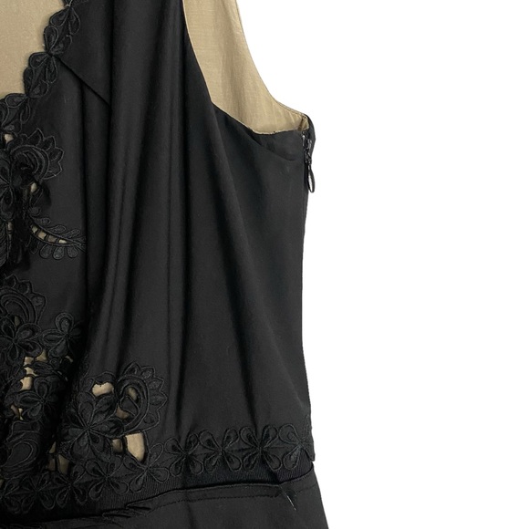 Elie Tahari Women's Black Lace Sleeveless Mini Dress - Picture 4 of 11